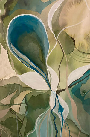 Amazonas. Técnica: acrílico sobre lienzo. Medidas: 1.20 x 90 cm. VENDIDO