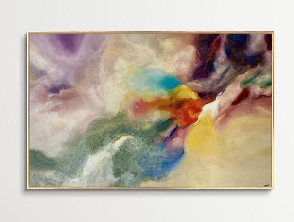 Infinito. Técnica: acrílico sobre lienzo. Medidas: 1.60 x 100 cm. VENDIDO