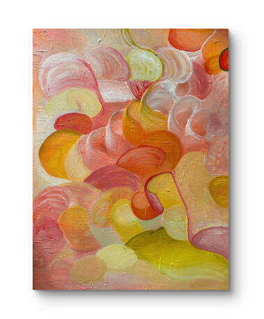 Jardín en movimiento. Técnica: Acrílico sobre lienzo. Medidas: 60 x 80 cm